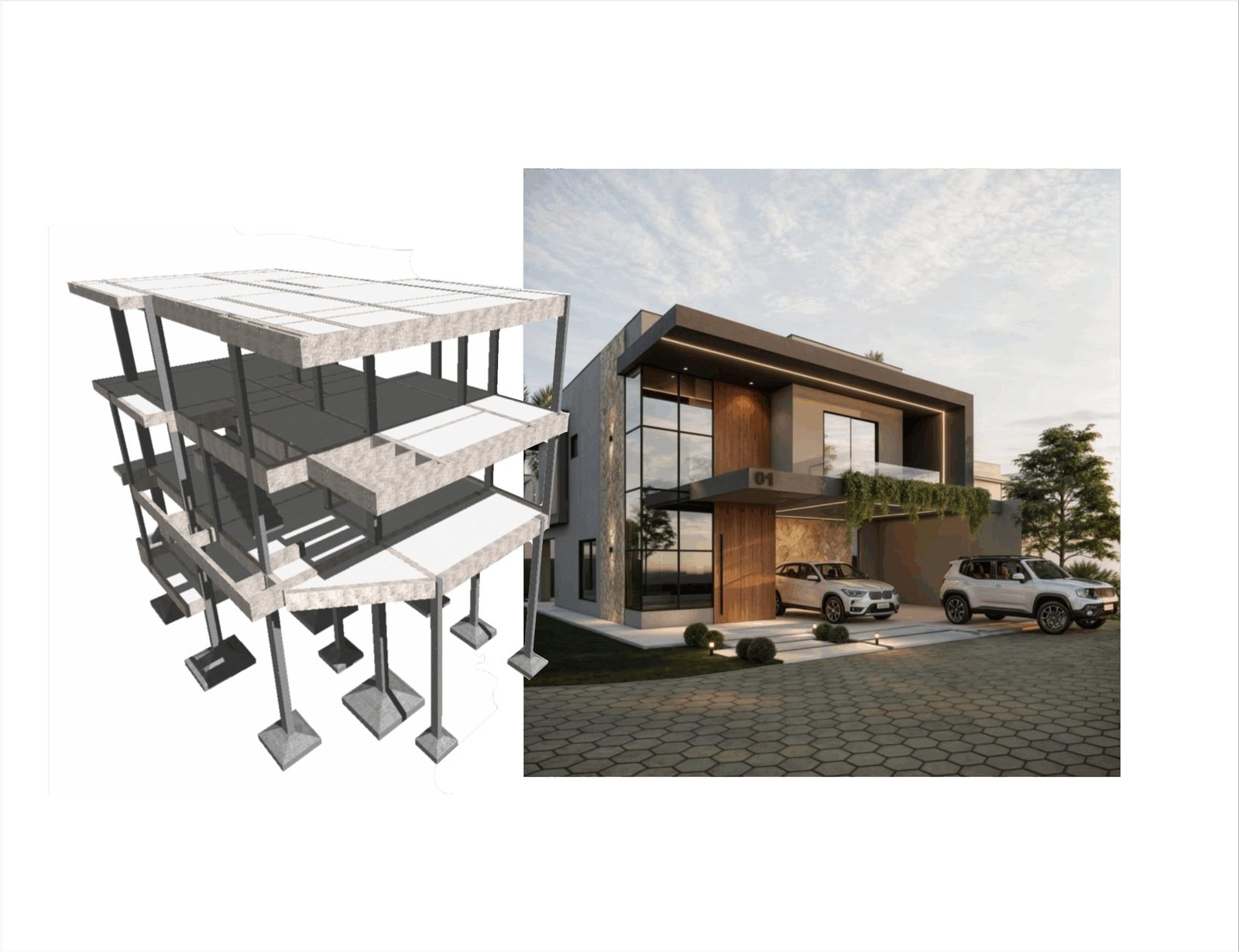 Projeto estrutural: Residência de luxo em Balneário Piçarras